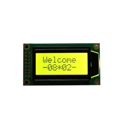 Positif 0802 Module d'affichage LCD à caractères STN Monochrome jaune/vert