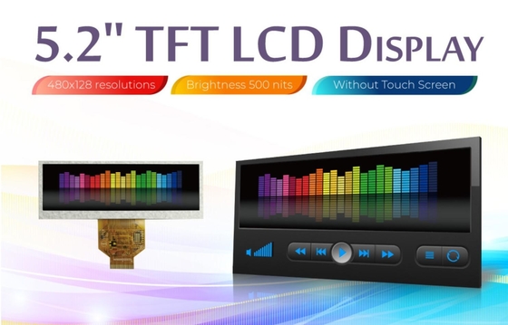 5.2' 480*RGB*128 TFT Module LCD Winstar WF52ATLASDNN0 remplacer à 6 heures