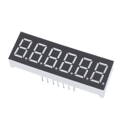 RGB 0.28in Common Anode Numeric LED Display 6 Digits 10mm Pixels
