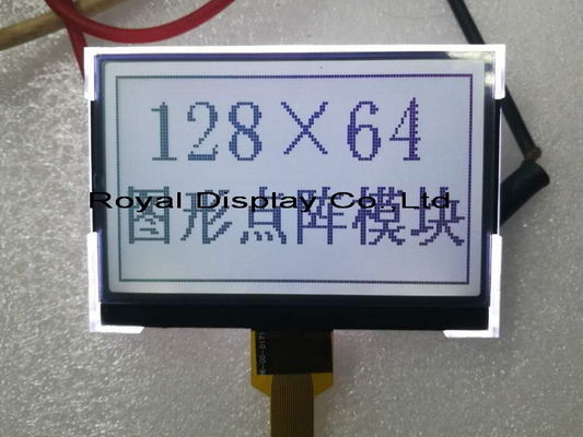 De ventes chaudes petit 128X64 Cog/COB Blacklight module graphique périodique bleu d'affichage d'affichage à cristaux liquides de Spi