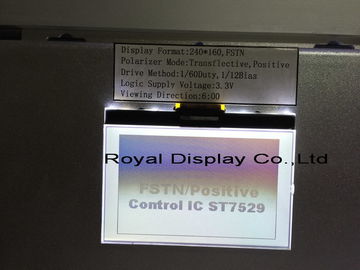module graphique d'affichage à cristaux liquides d'alimentation de l'énergie 3.3V avec le contre-jour blanc de ST7586S LED