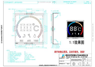 Panneau d'écran tactile d'affichage à cristaux liquides de VA, fond liquide de Crystal Display Panel Super Black