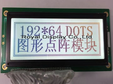 Dot Matrix Lcd Display Module pour l'application industrielle 192x64 pointille