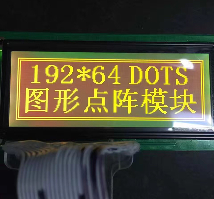 LCD graphique monochrome 192x64 Module d'affichage LCD à matrice de points STN jaune vert