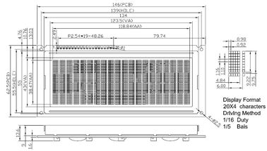 Module fait sur commande d'affichage à cristaux liquides de caractère pour le téléphone/domotique