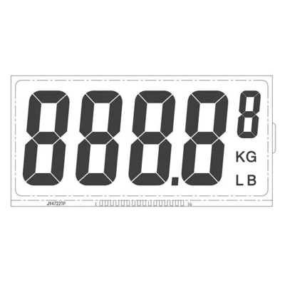 L'affichage à cristaux liquides fait sur commande alphanumérique de 7 segments montrent l'interface d'I2C pour Front Screen