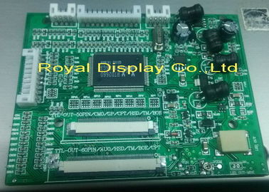 Adaptez le contrôleur aux besoins du client Board, conducteur Board PCB800068 d'affichage à cristaux liquides VGA de LOGO de TFT LCD