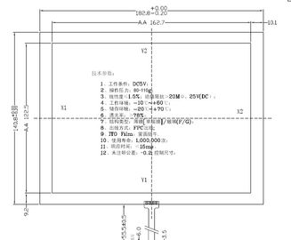OEM/ODM résistifs de panneau d'écran tactile du fil CDG8671-7.0 4 disponible