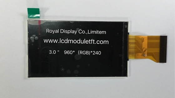 Écran couleur de 3 pouces 960x240 Module LCD TFT avec lumière latérale noire