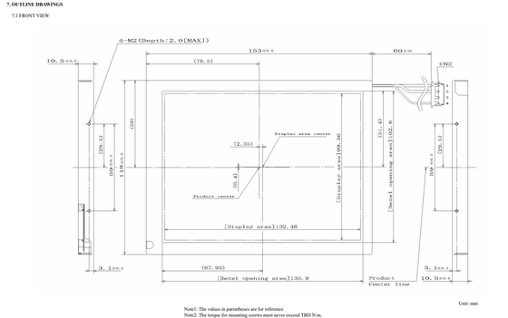 6.5' TFT LCD Module VGA Industriel 640*RGB*480 NEC Affichage original Petite quantité de produit