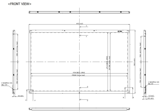 21.5' TFT LCD Full HD LG Display 1920*1080 RGB Vue libre à haut contraste
