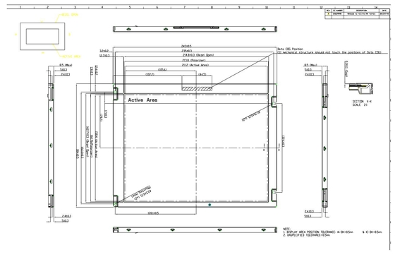 10.4'' TFT LCD INNOLUX G104AGE-L02 800*600 RGB large vue large affichage de température
