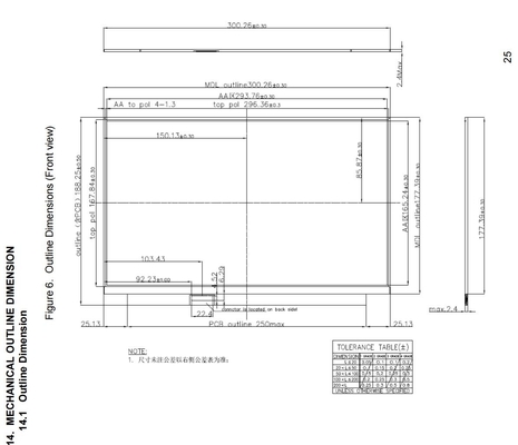 13.3'' TFT LCD Module Innolux 1920*1080 RGB Affichage de l'écran grand écran