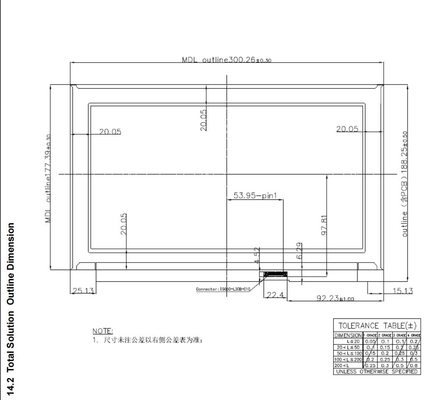 13.3'' TFT LCD Module Innolux 1920*1080 RGB Affichage de l'écran grand écran