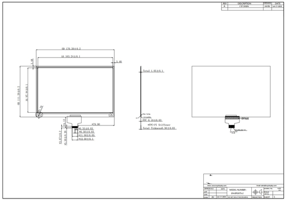 7.5' 4 couleur 880**528 SSD1677 FFC Affichage en papier électronique EPD