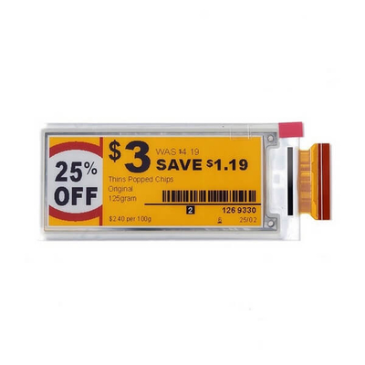 2.66' 152*296 4 Module LCD TFT à écran de papier électronique réfléchissant la couleur