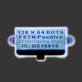 Le module graphique d'affichage à cristaux liquides de Transflective 128x64 de caractère montrent le type positif de DENT de Fstn