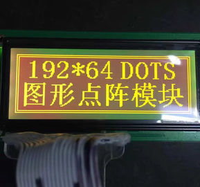 Type points de la couleur jaune + verte 19264 de module graphique de STN d'affichage à cristaux liquides de résolution de 192x64