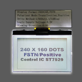 L'affichage à cristaux liquides monochrome de module d'affichage à cristaux liquides de Fstn de la DENT 240160 montrent le micro blanc de contre-jour
