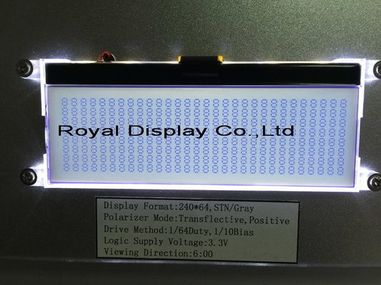 Le prix usine chinois a adapté le module aux besoins du client monochrome positif d'affichage à cristaux liquides de Stn d'affichage à cristaux liquides de 240X64 FSTN de module graphique d'affichage