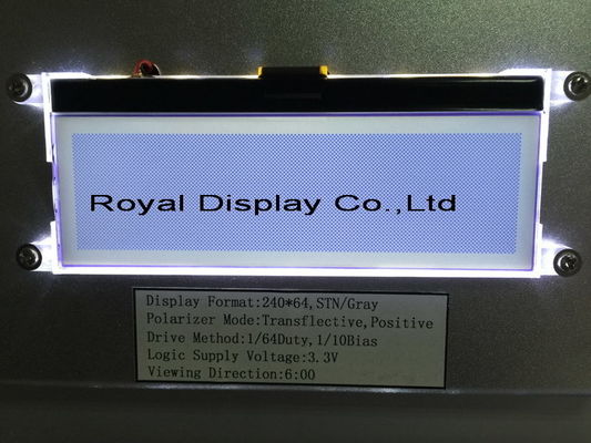 Le prix usine chinois a adapté le module aux besoins du client monochrome positif d'affichage à cristaux liquides de Stn d'affichage à cristaux liquides de 240X64 FSTN de module graphique d'affichage