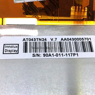 480X3 (RVB) X272 panneau At043tn24 V. d'affichage à cristaux liquides d'Innolux de 4,3 pouces 1 40 borne FPC pour l'automobile