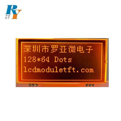 Soudure transmissive orange de vente chaude de l'affichage FSTN FPC de module d'affichage à cristaux liquides de 128X64 Dots St 7565p Blacklight