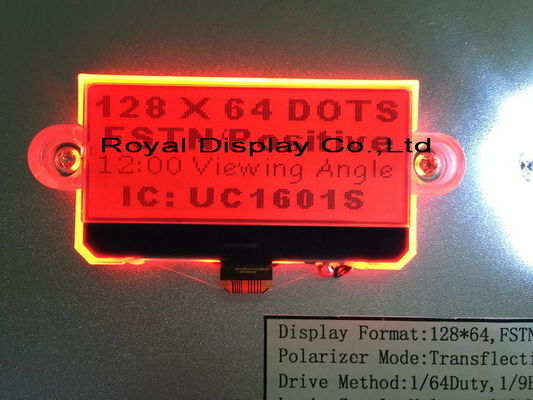 La DENT standard 128X64 de module d'affichage à cristaux liquides de FSTN pointille l'affichage d'affichage à cristaux liquides de Graphic de contrôleur de 3V ST7565R
