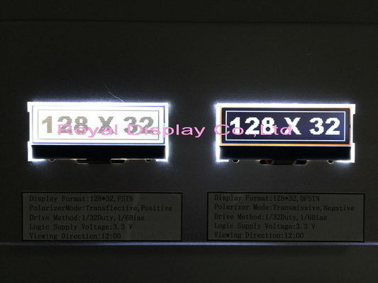 128*32DOTS adapté aux besoins du client IC ST7921 capacitif avec le module graphique 128x32 Dots For Electronic Scale d'affichage à cristaux liquides de contre-jour blanc de LED