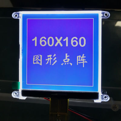 OIN bleue de l'affichage à cristaux liquides UC1698u de 160*160 60mA de la dent FSTN DOT Matrix de l'affichage graphique ROHS d'affichage à cristaux liquides