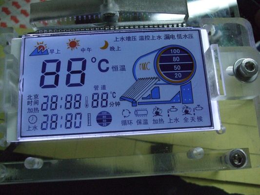 12864 l'affichage à cristaux liquides positif de Stn RoHS FSTN montrent 1/9 devoir pour la batterie d'entrée