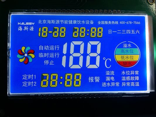 12864 l'affichage à cristaux liquides positif de Stn RoHS FSTN montrent 1/9 devoir pour la batterie d'entrée