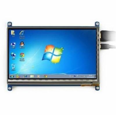 Taille faite sur commande 1,8" ~21" affichage transmissif d'affichage à cristaux liquides de panneau résistif capacitif d'écran tactile avec l'écran tactile