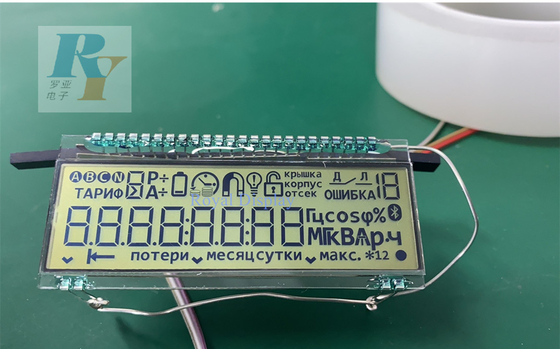 Mètre d'eau adapté aux besoins du client de batterie de Pin Display Lcd For Electronic en métal de segment de Tn Digital 7