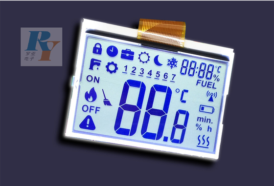 Écran de visualisation transparent d'affichage à cristaux liquides de climatiseur de TN avec le contre-jour mené blanc