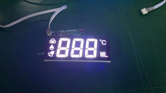 Cathode commune ultra mince d'affichage à LED de segment du blanc 7 pour l'indicateur de minuterie