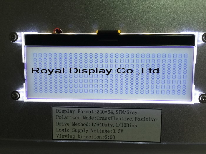 320*64 Stn Module LCD graphique de grande taille LC7981 Affichage industriel avec rétroéclairage