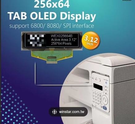 3.12 pouces OLED affichage 256 * 64 pixels Winstar personnaliser Bule avec SSD1322U