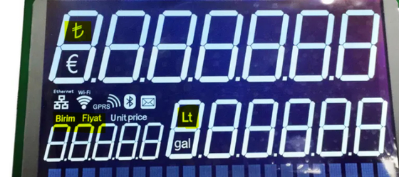 Module LCD DFSTN à transmission négative pour une plage de température super large du distributeur de carburant