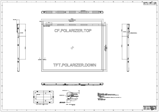 21.3'' TFT 1600*1200 RGB haut contraste Innolux module LCD à vue complète
