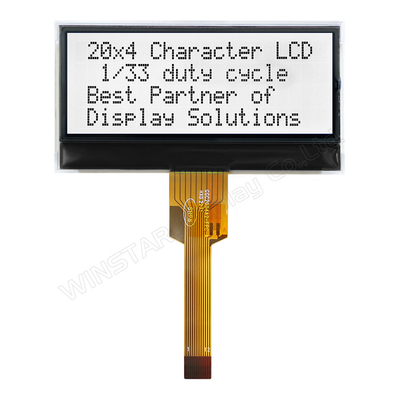 20*4 FSTN Monochrome I2C Module LCD à large température remplacement Winstar