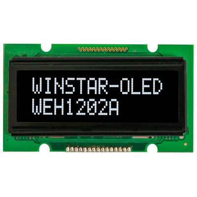1.6' 12*2 caractère monochrome OLED LCD Module Winstar Remplacer