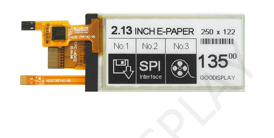 2.13' 250*122 étiquette de prix ESL noir et blanc Affichage en papier électronique