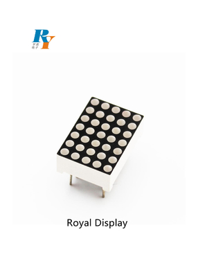émission rouge du diamètre 5X7 de l'ÉPI 1.9mm de 80mcd LED DOT Matrix Display FSTN
