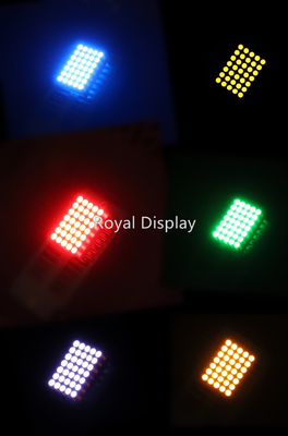 émission rouge du diamètre 5X7 de l'ÉPI 1.9mm de 80mcd LED DOT Matrix Display FSTN