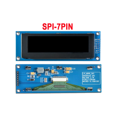 SSD1322 module graphique d'affichage du contrôleur 256x64 Oled avec la lumière d'Opetional